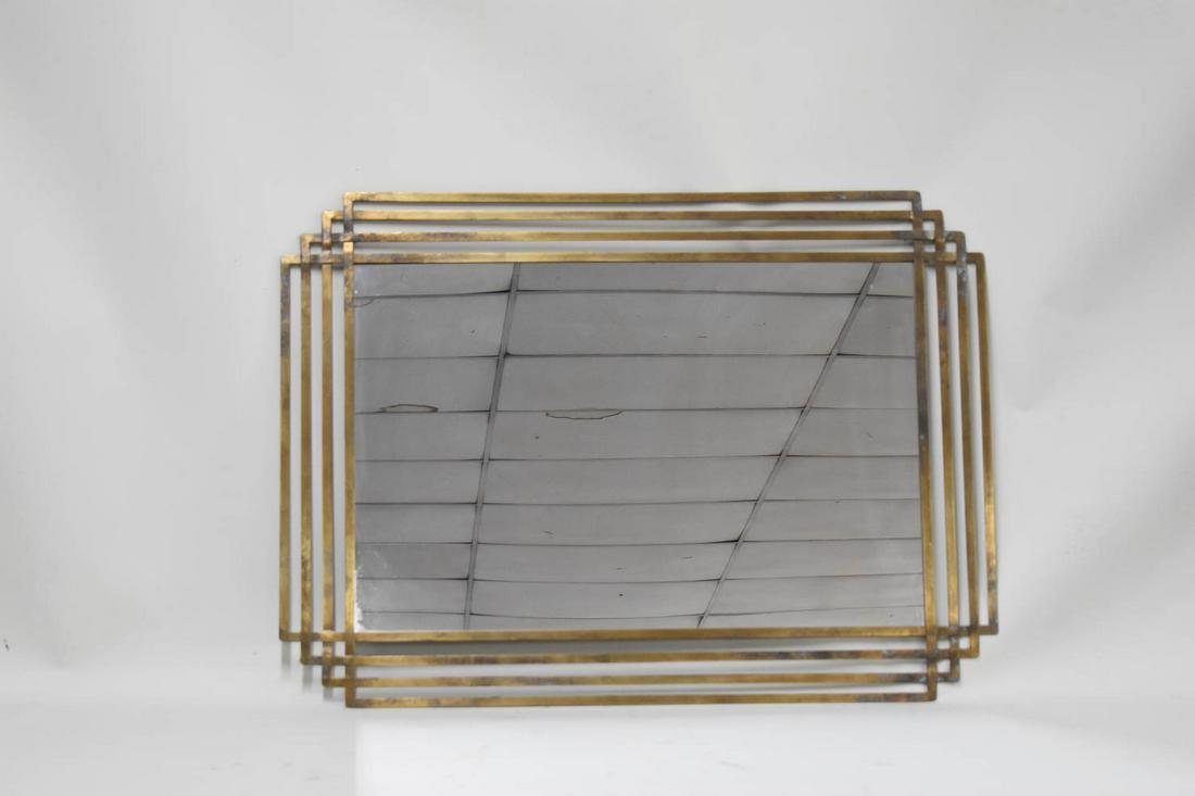 Modern Brass Finished Mirror (1 of 5)