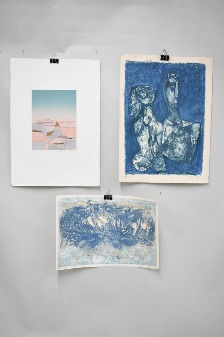 Three Assorted Abstract Prints (1 of 9)