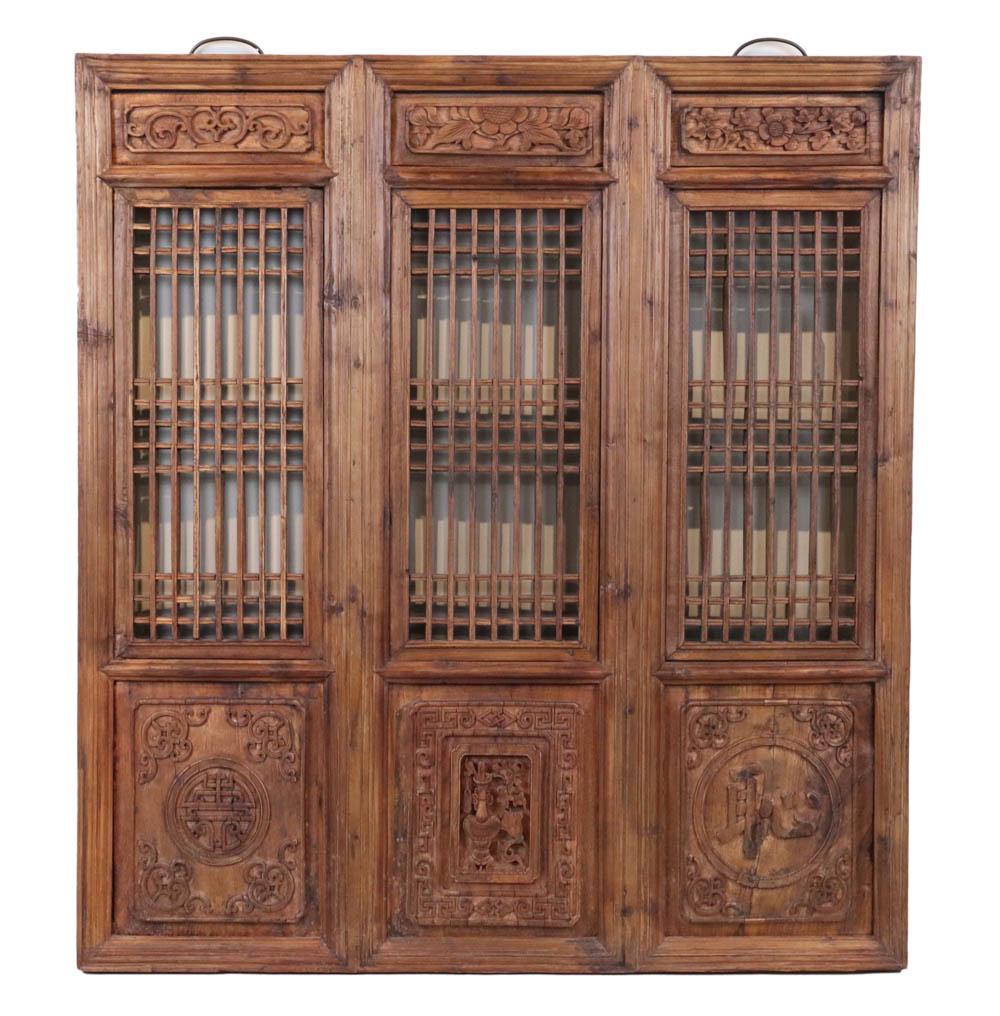 Chinese Carved Wooden Screen Panel (1 of 10)