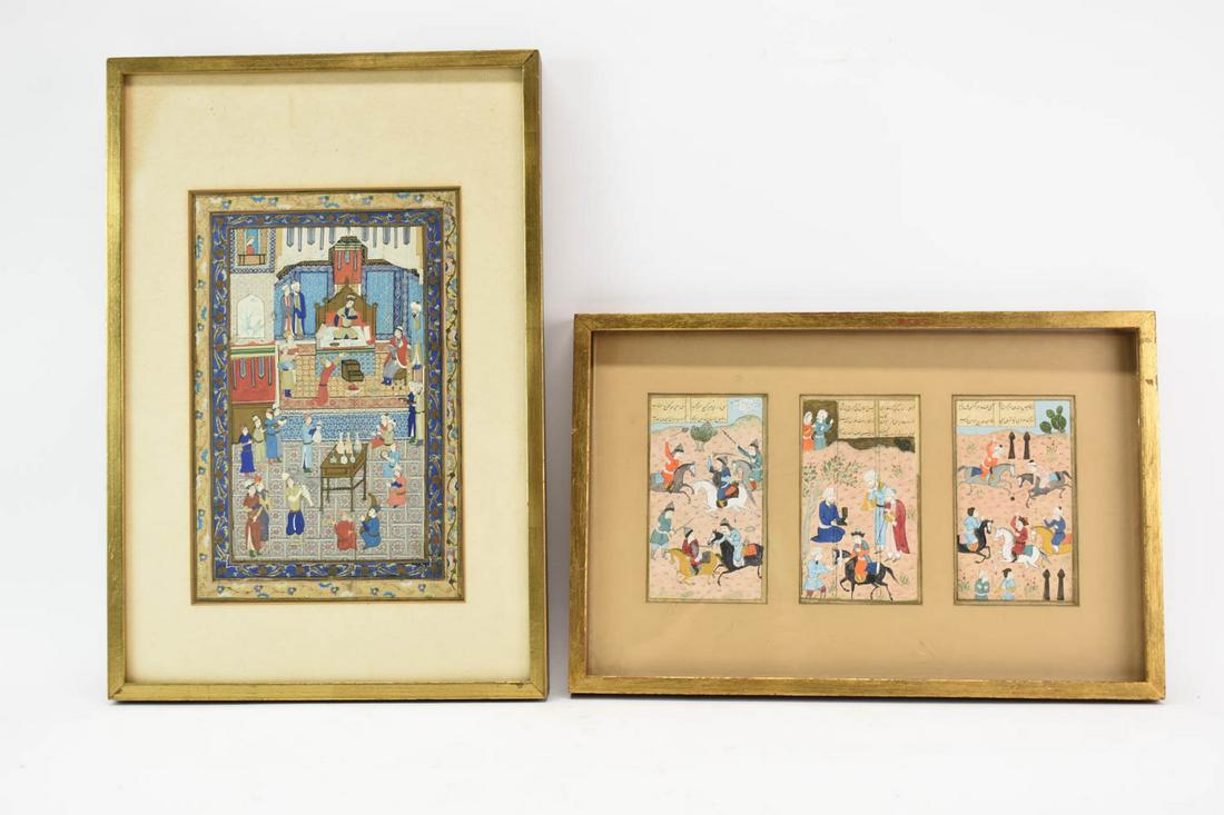 Two Persian Miniature Watercolors (1 of 11)
