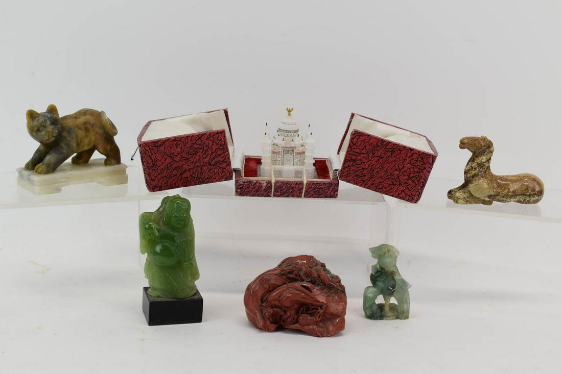 Group of Stone and Glass Figurals (1 of 8)