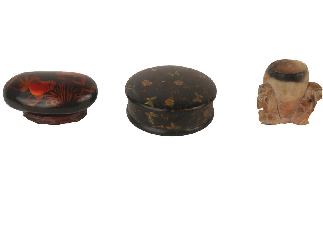 Japanese Koi Fish Decorated Hardstone (1 of 13)