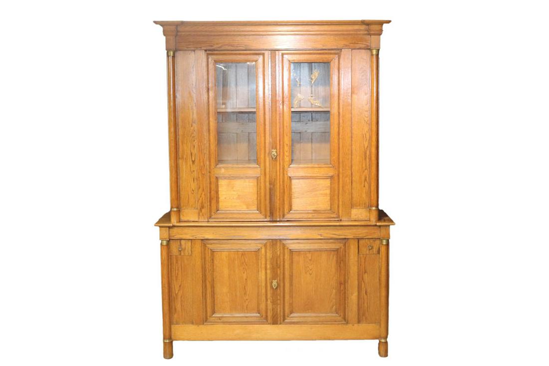 Victorian Oak Bookcase Cabinet (1 of 16)