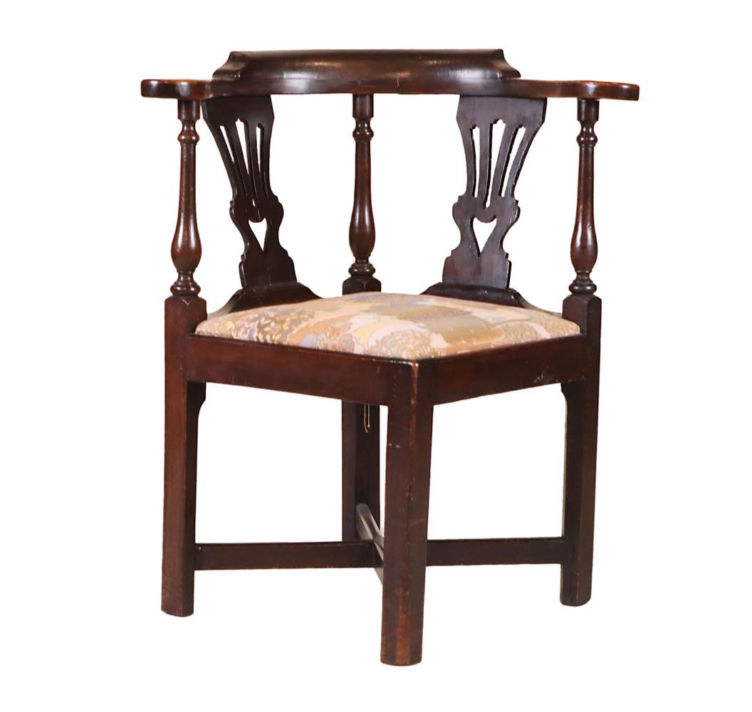 George III Elmwood Corner Chair (1 of 10)