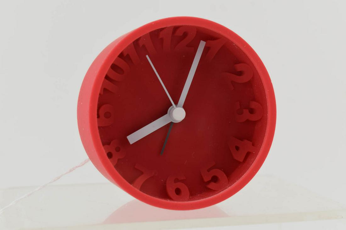 Museum of Modern Art Red Rubber Alarm Clock (1 of 4)