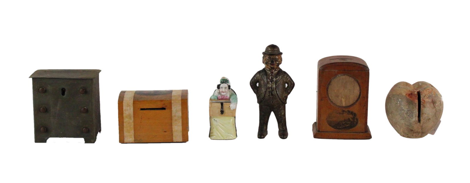 Six Vintage Assorted Still Banks (1 of 13)