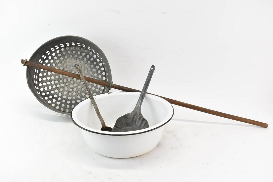 Vintage Galvanized Farm Sifter Shaker (1 of 6)