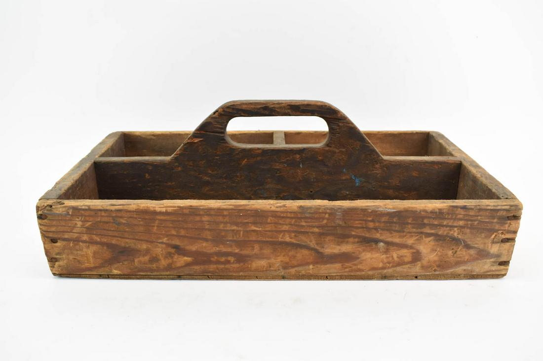 Vintage Wood Tool Caddy (1 of 4)