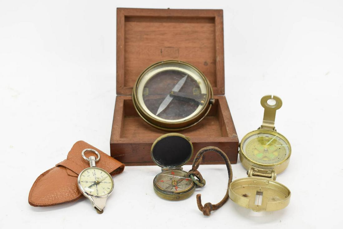 Four Vintage Compasses (1 of 6)