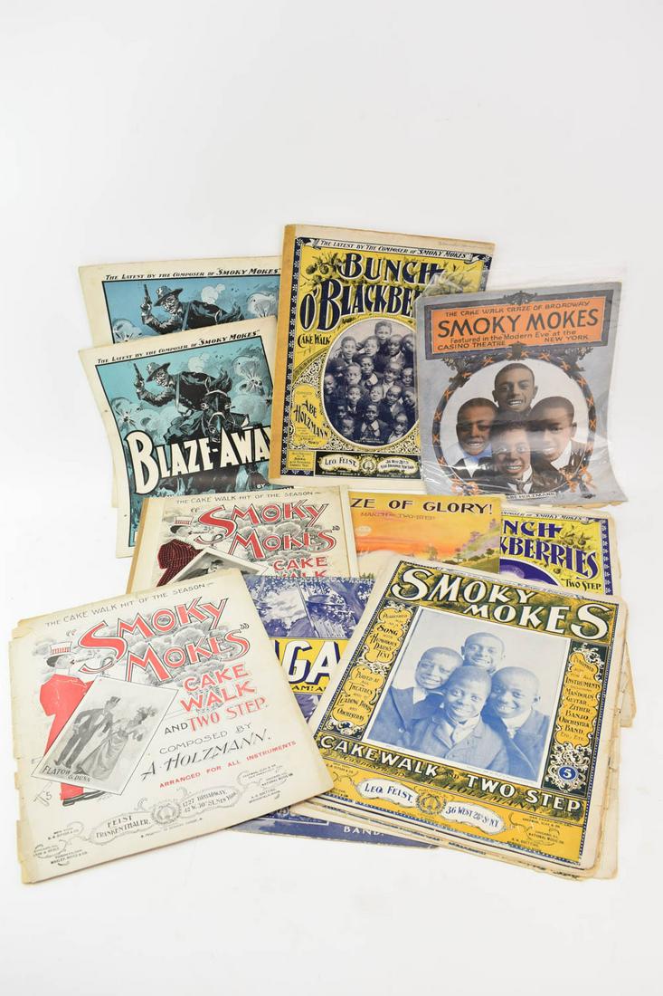 Group of Black Americana "Cake Walk" Sheet Music (1 of 10)