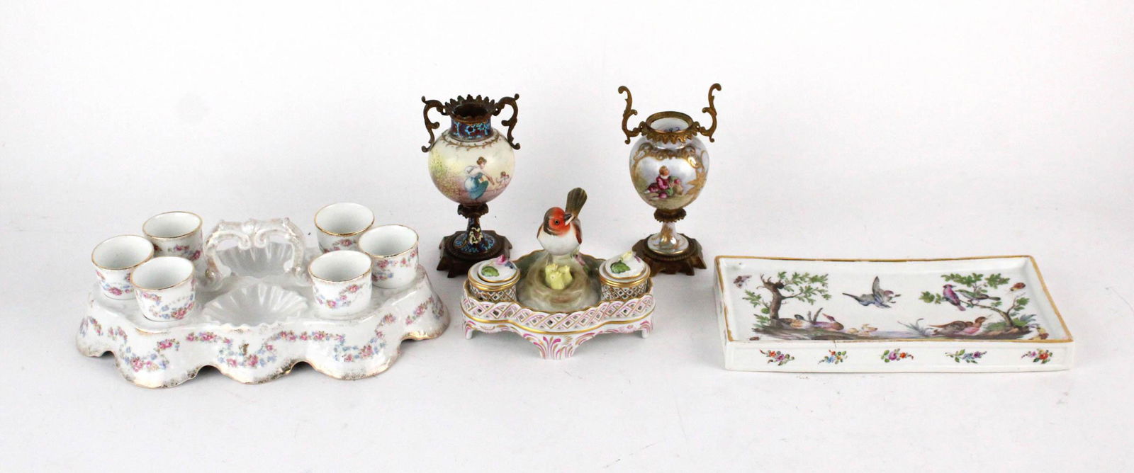 Five Continental Porcelain Table Articles (1 of 17)