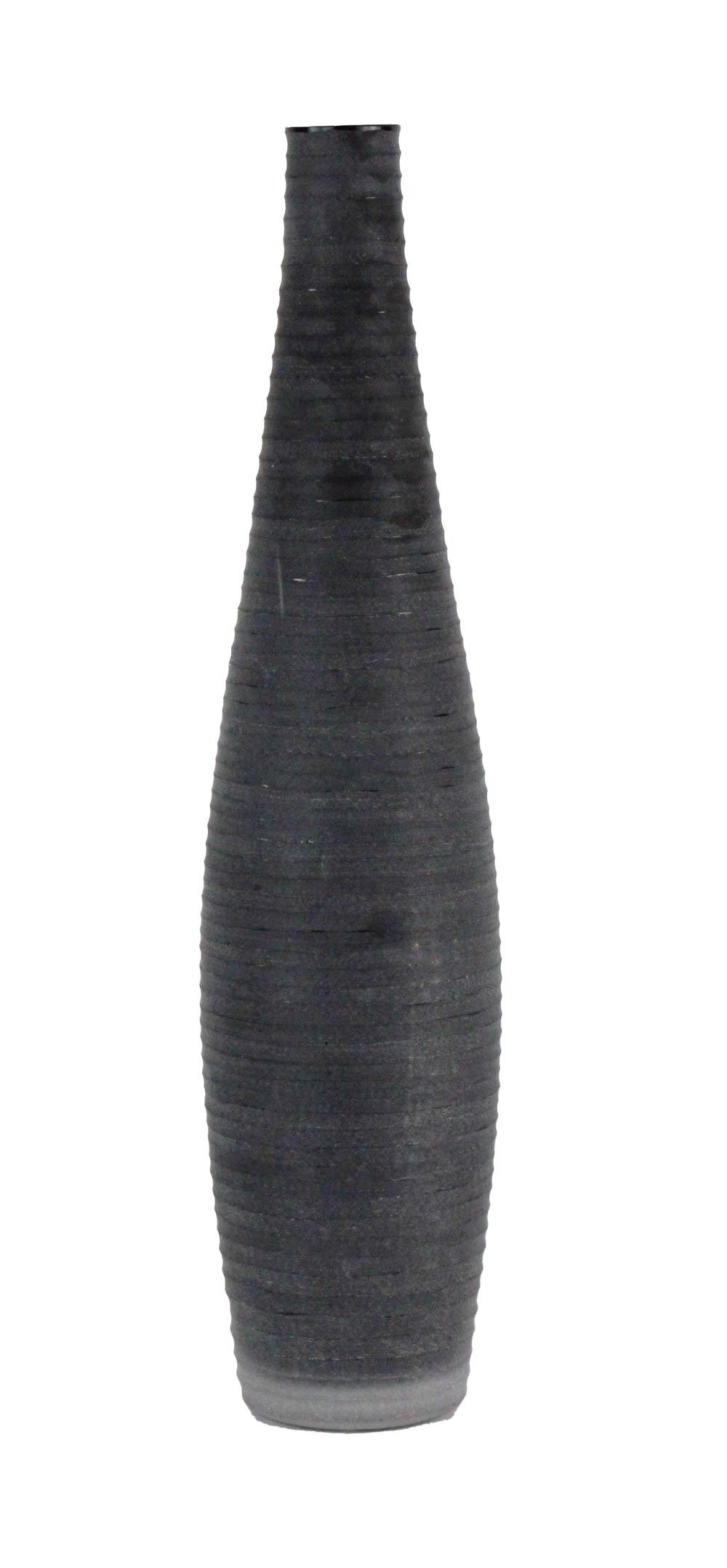 Calvin Klein Chiseled Black Large Vase (1 of 7)