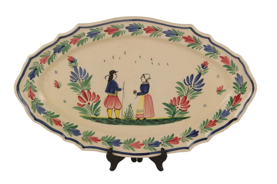 Quimper France Hand-Painted Tray (1 of 15)