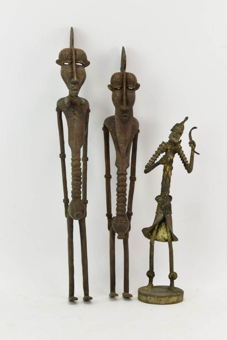 Three African Metal Figures (1 of 10)