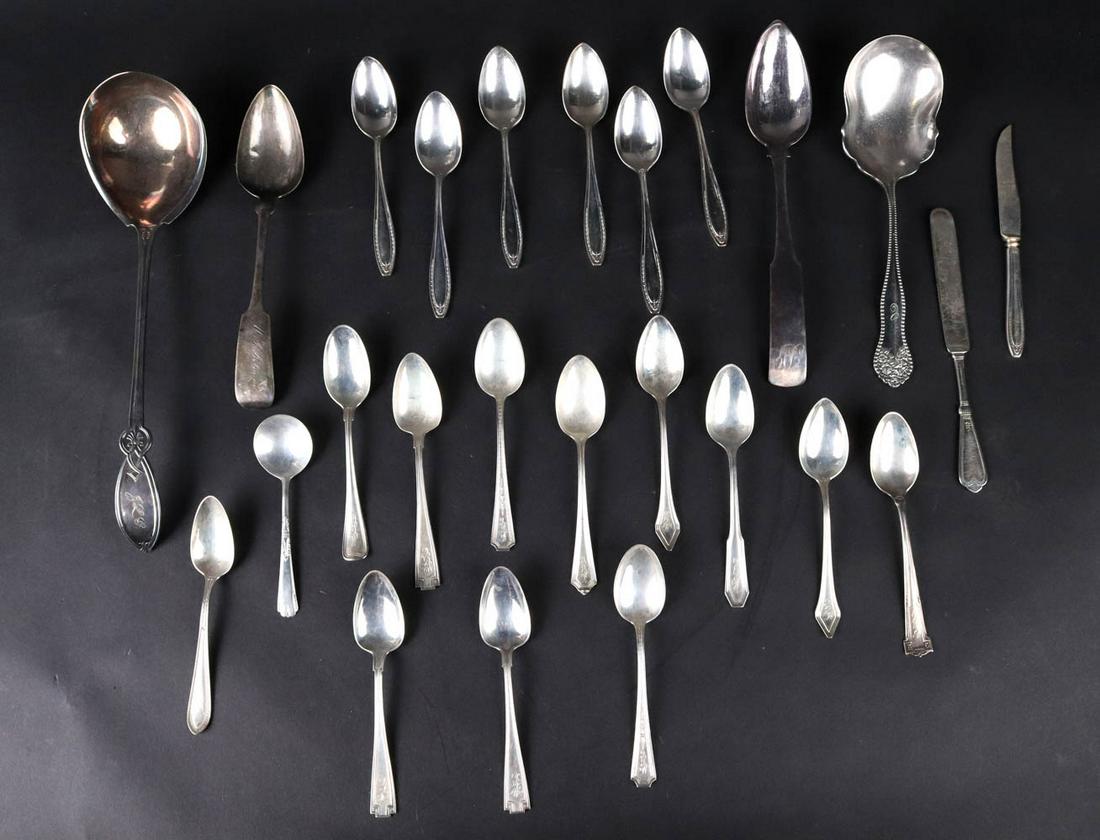 Two Coin Silver Place Spoons (1 of 10)