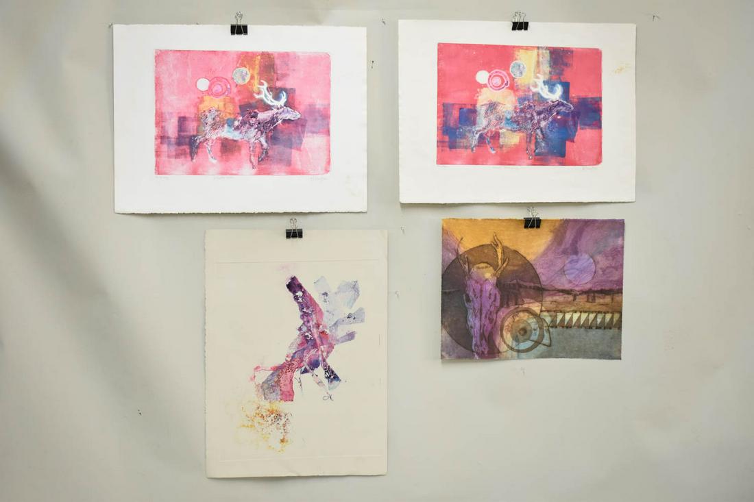 Seven Monoprints and Etchings by E.M. Avery (1 of 15)