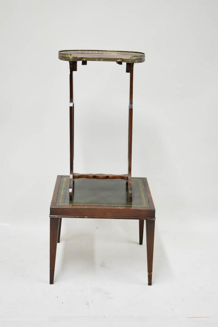 Kidney Shaped Mahogany Side Table (1 of 7)