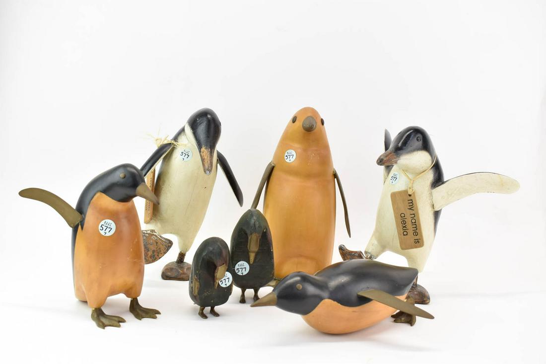 Group of Seven Assorted Penguin Figures (1 of 10)