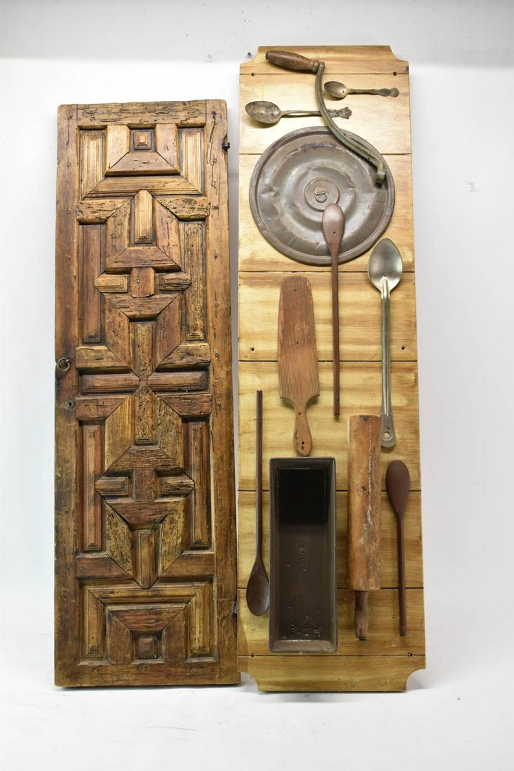 Antique Paneled Cabinet Door (1 of 8)