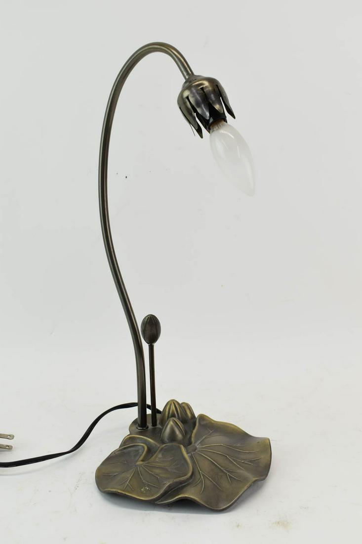 Art Nouveau Style Patinated Metal Table Lamp (1 of 5)