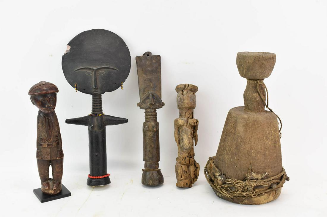 African Carved Wooden Drum (1 of 15)