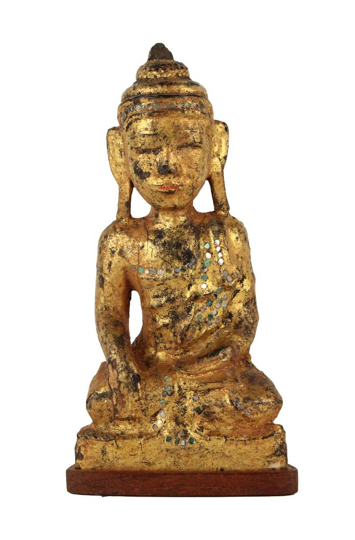 Asian Giltwood Shan Buddha (1 of 12)