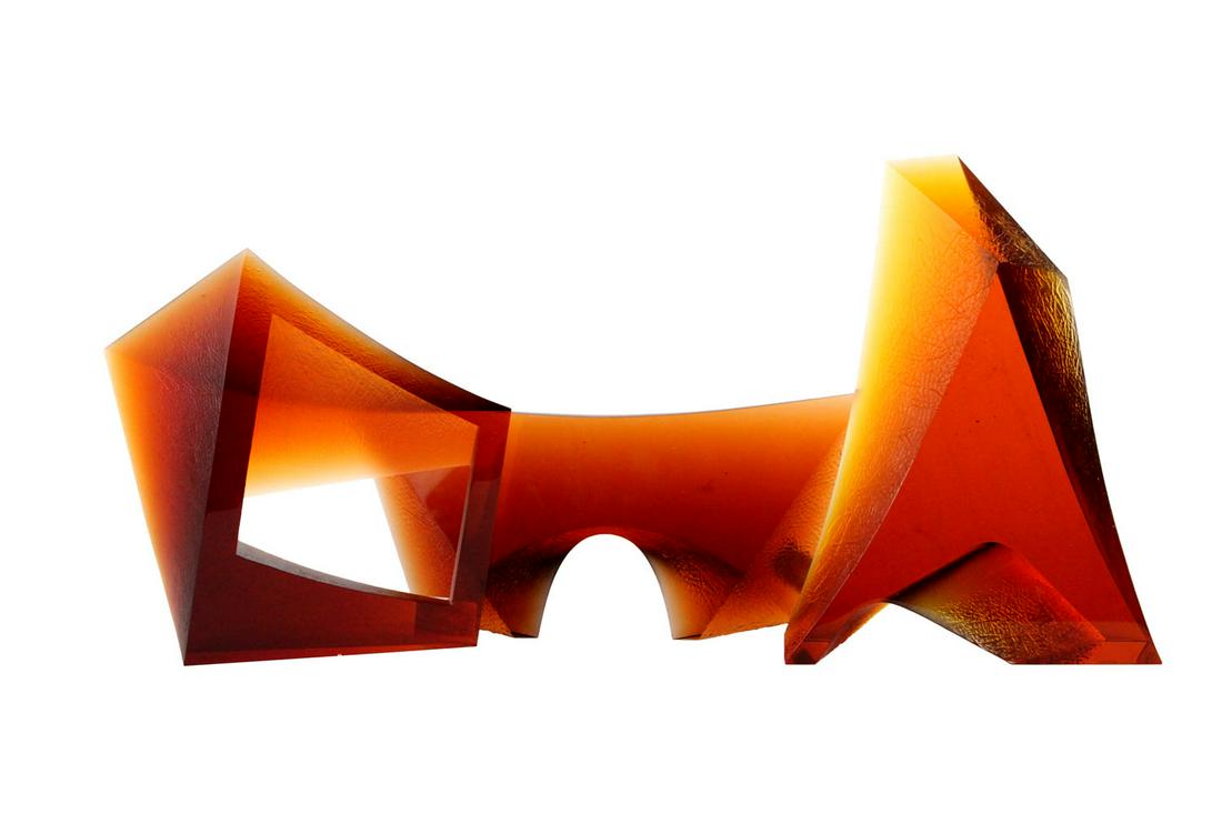 Three Borek Masek Amber Glass Sculptures (1 of 15)