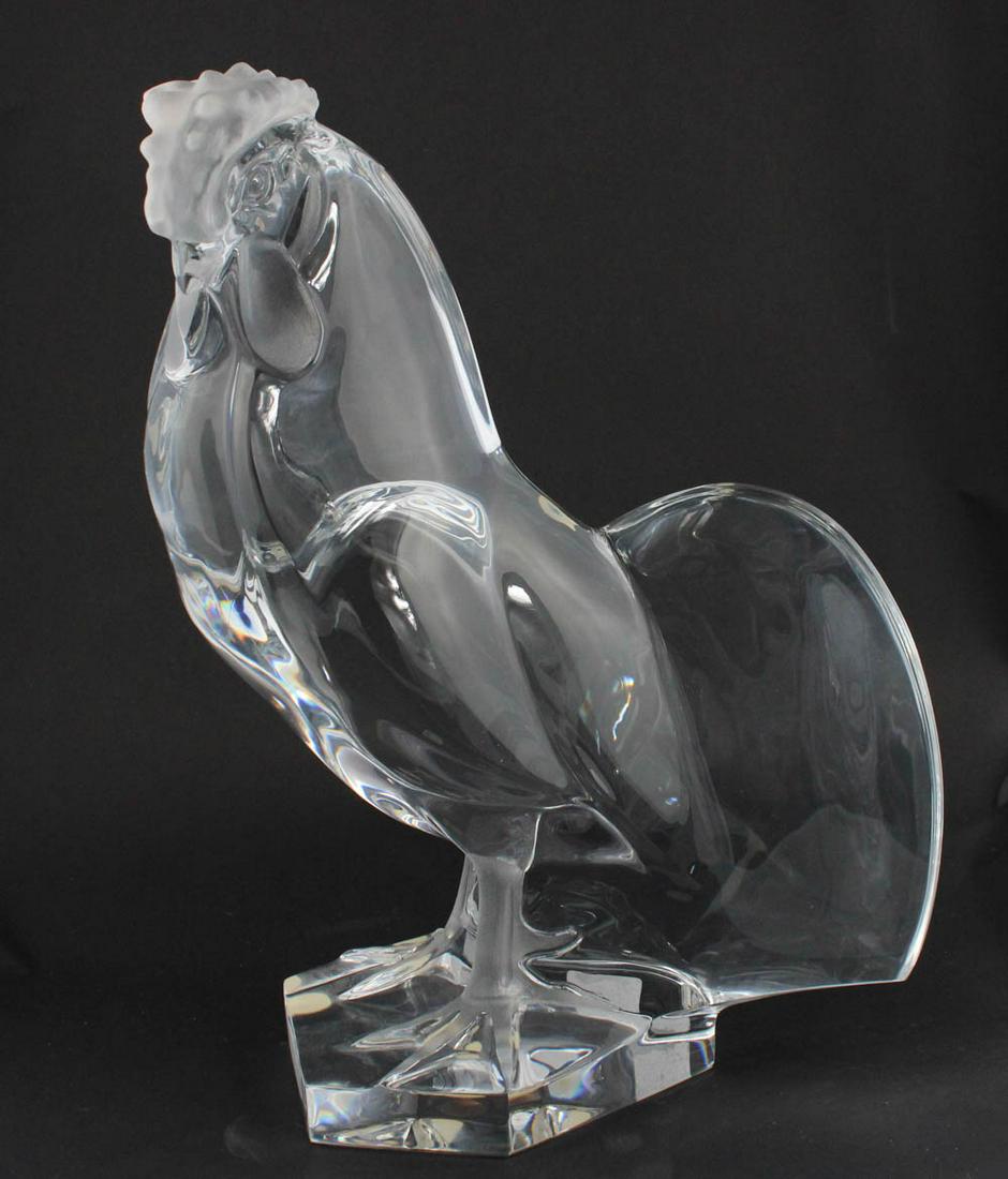 Large Lalique Crystal Rooster (1 of 6)