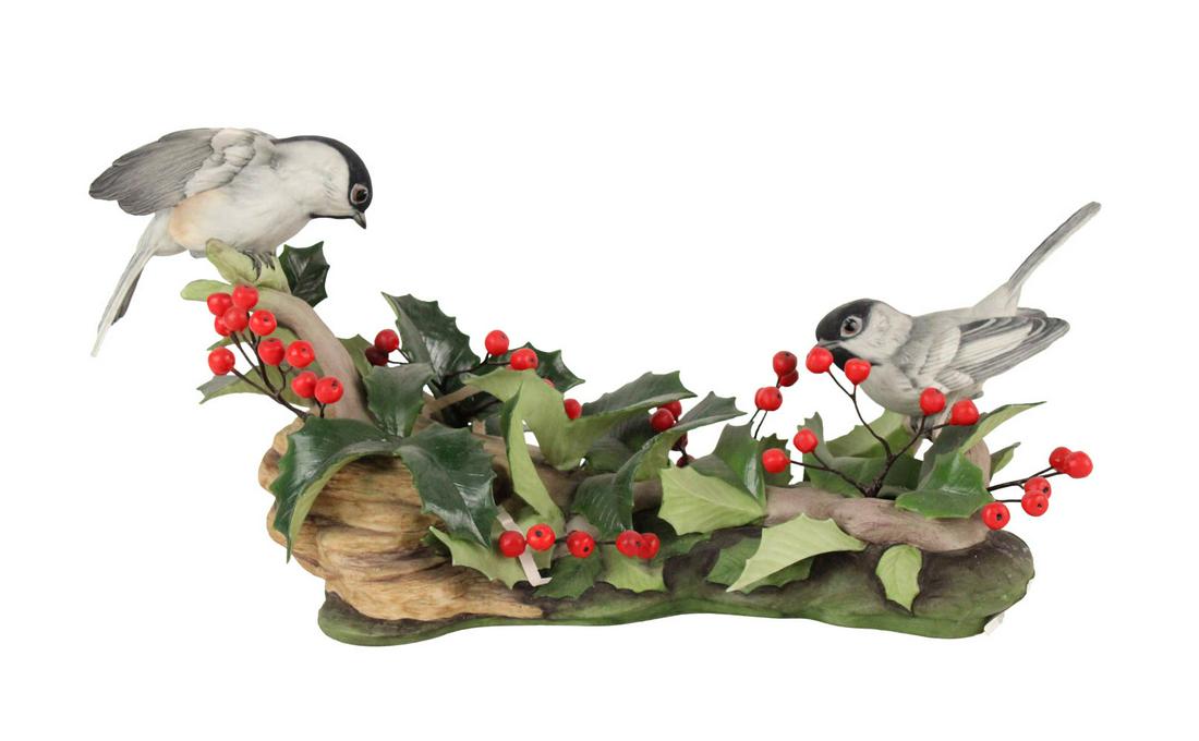 Boehm Black Capped Chickadee Porcelain Figural (1 of 8)