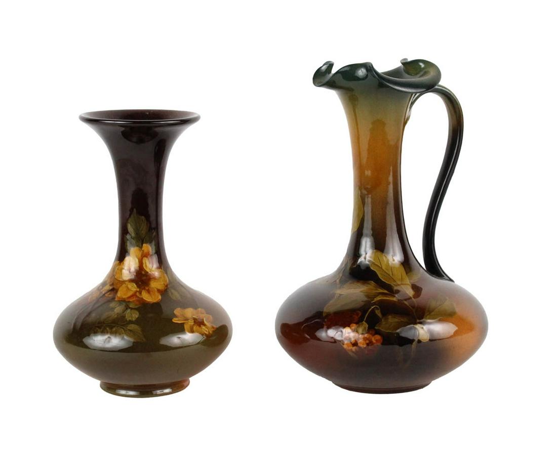 Rookwood Glazed Porcelain Pitcher and Vase (1 of 11)