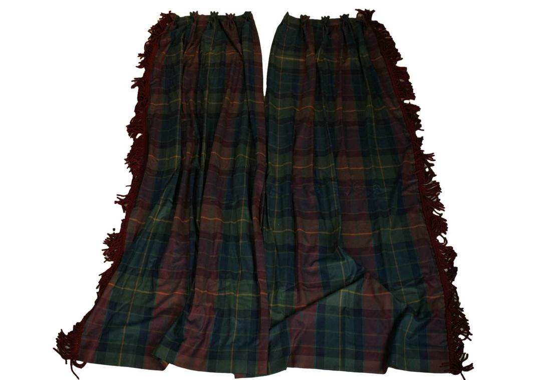 Two Sets of Plaid Curtains (1 of 6)