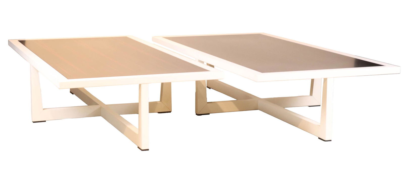 Two Giorgetti "Reverso" White Coffee Tables (1 of 9)