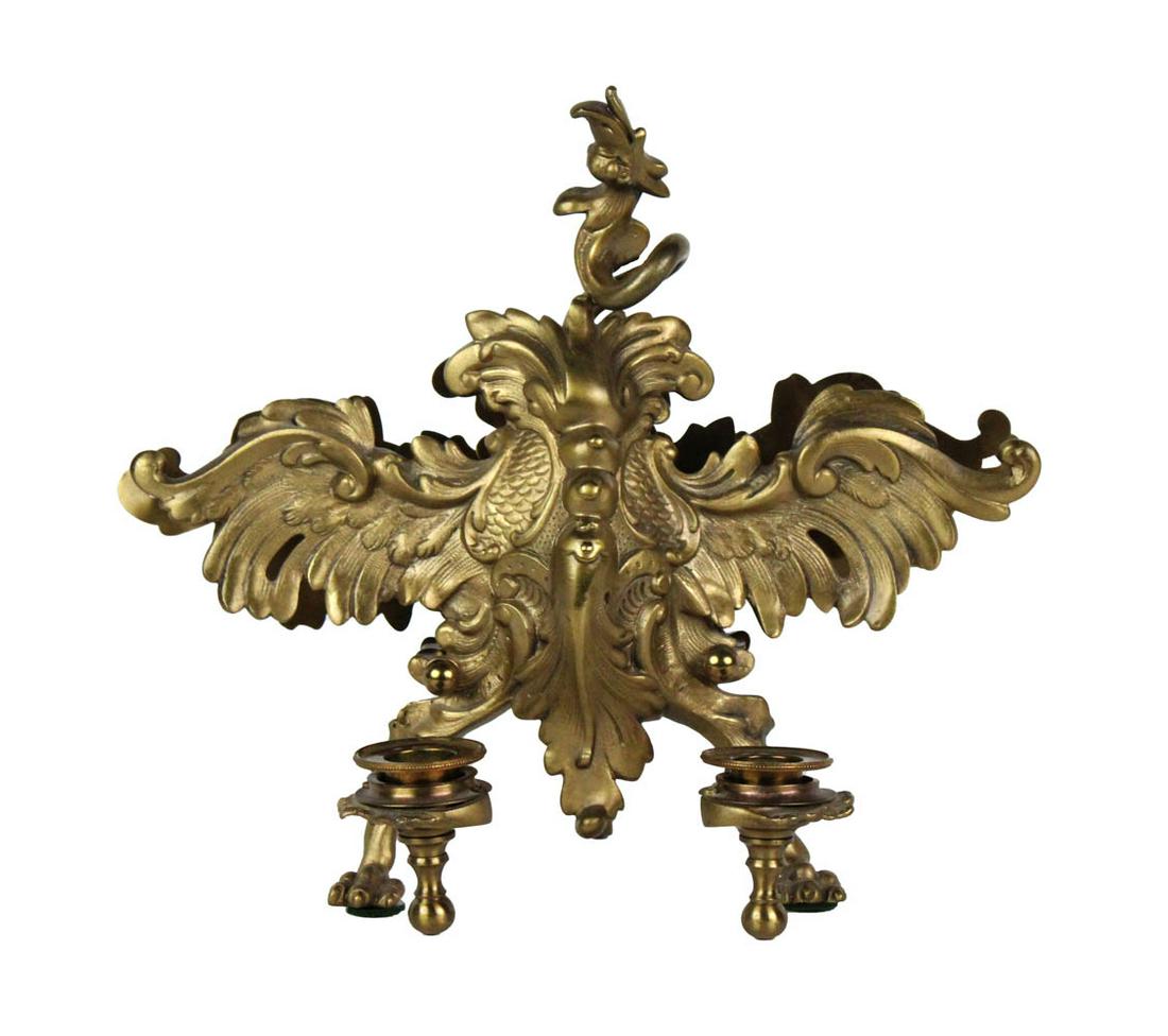 Rococo Style Cast Brass Desk Garniture (1 of 5)