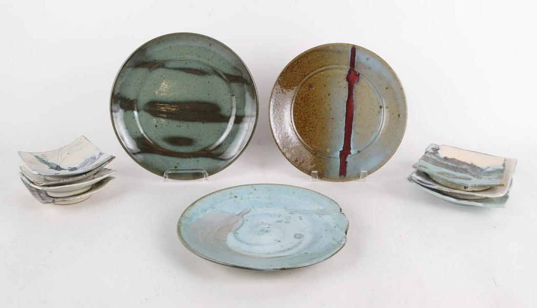 Six John Shedd Abstract Glazed Ceramic Plates (1 of 11)