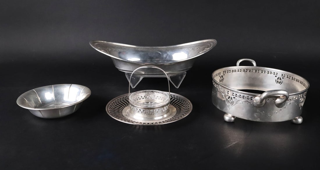 Tiffany Sterling Oval Reticulated Bread Bowl (1 of 13)