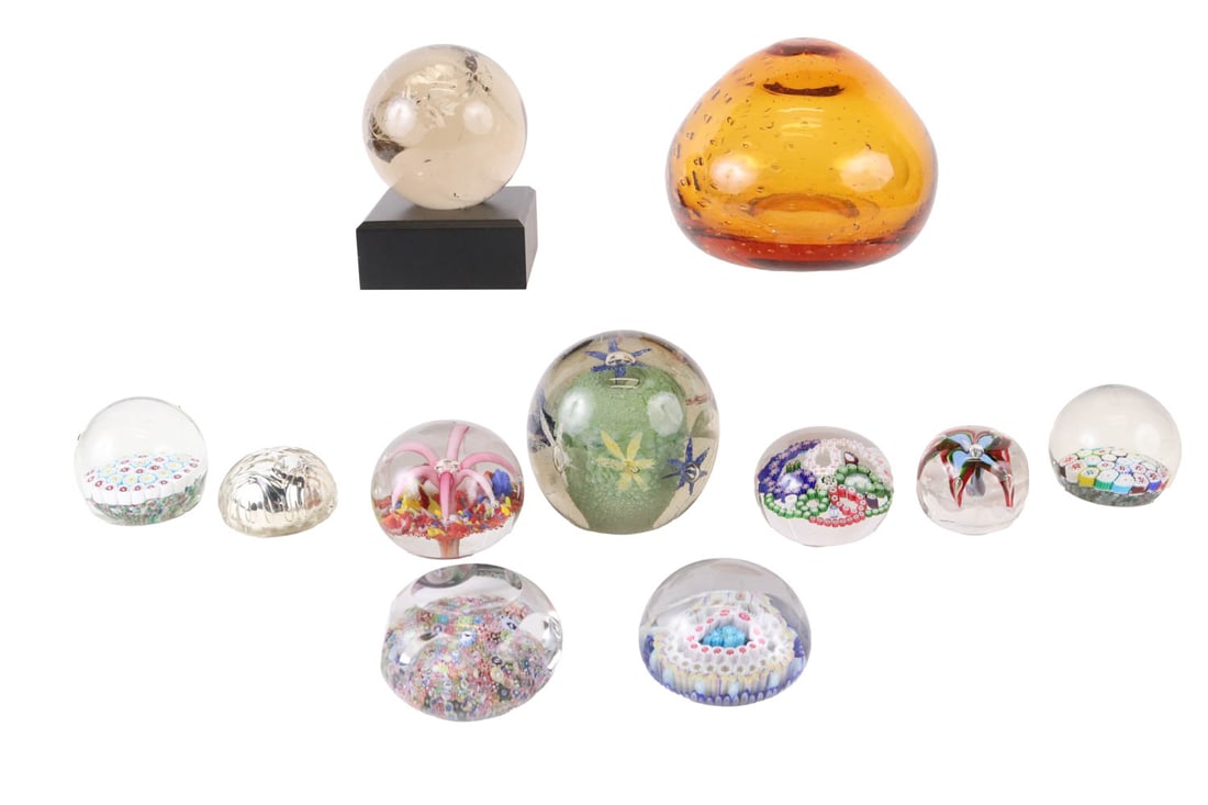 Two Baccarat Millefiori Paperweights (1 of 17)