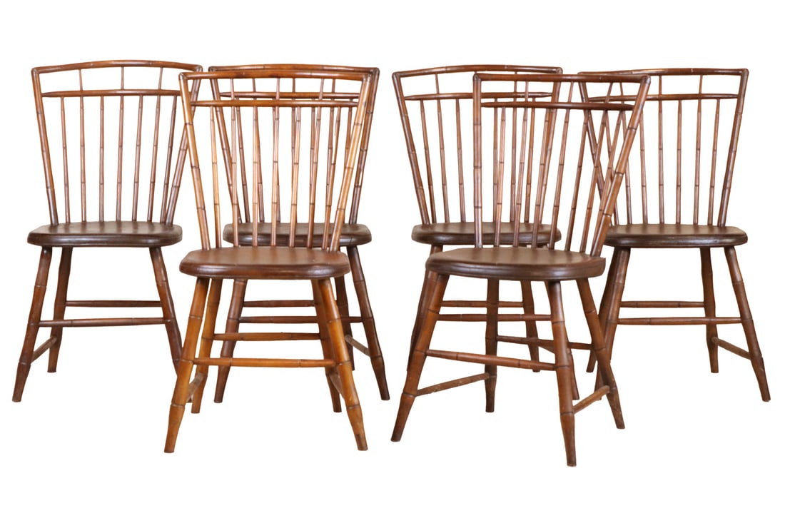 Six Windsor Rod Back Side Chairs (1 of 9)