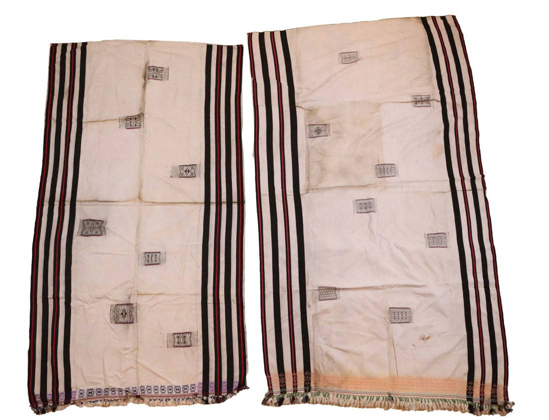 Five Antique Nagaland Cloth Textiles Auction