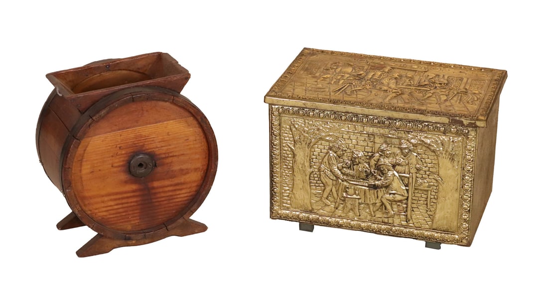 Repousse Brass Coal Box (1 of 9)