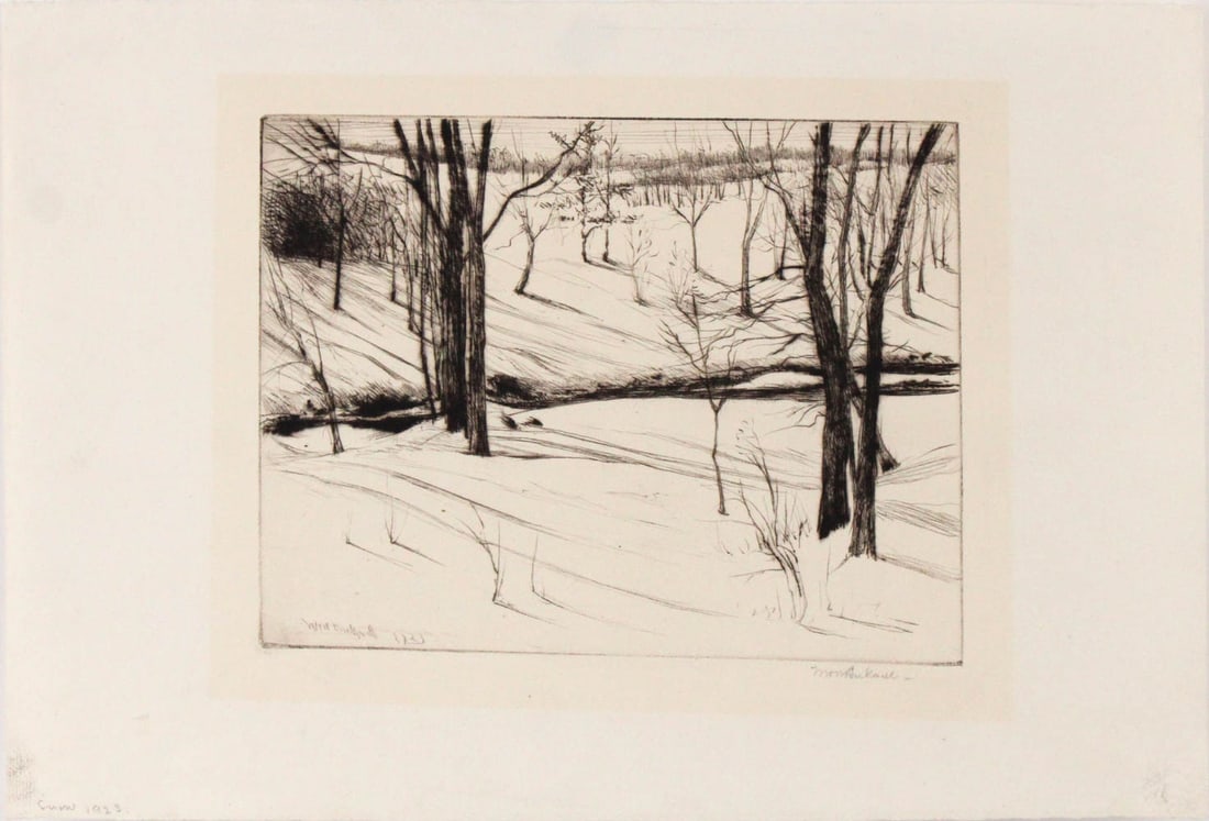 William Bicknell, Engraving, "Snow, 1923" (1 of 9)