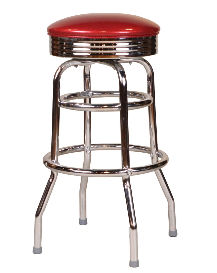 Contemporary Chrome Bar Stool (1 of 7)