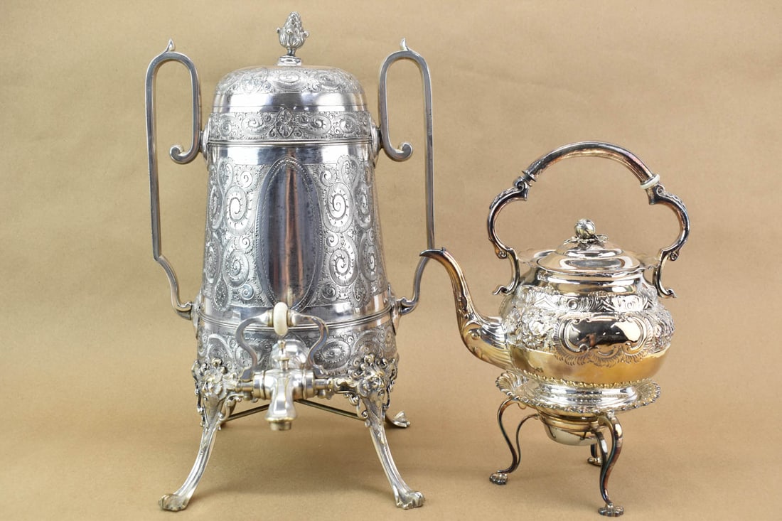 Victorian Silver Plate Hot Water Dispenser Urn (1 of 13)