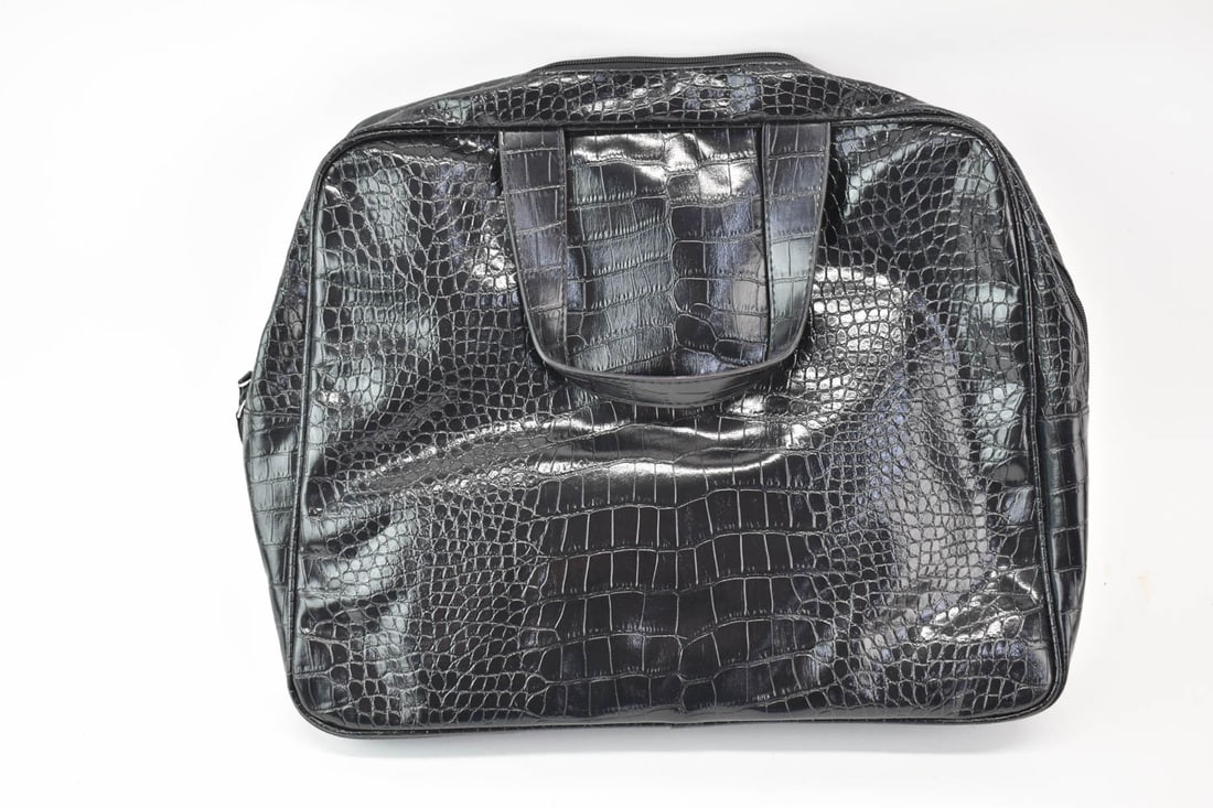 Saks Fifth Avenue Crocodile Embossed Tote Bag (1 of 6)