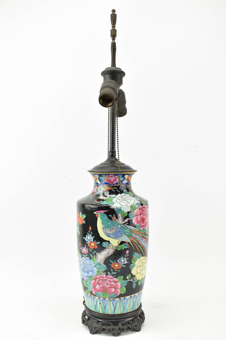 Asian Floral Decorated Vase (1 of 9)