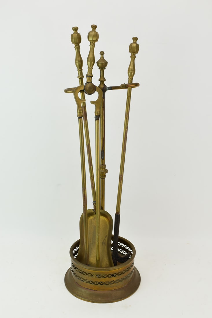 Set of Brass Fire Tools (1 of 7)