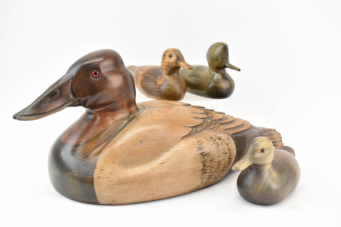 Duck's Unlimited Carved Decoy - Horse Canvasback (1 of 15)