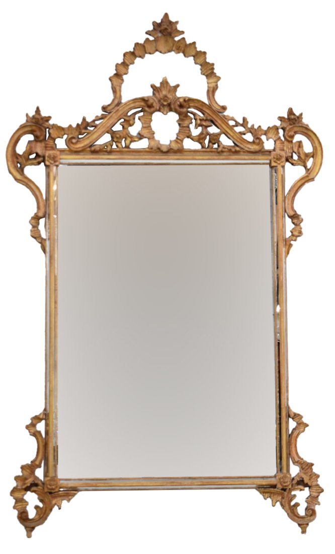 La Barge Italian Rococo Style Gilt Wall Mirror (1 of 11)