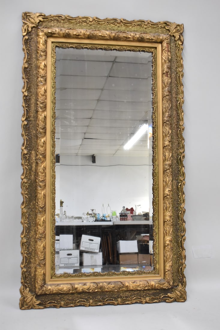 Aesthetic Style Hanging Beveled Glass Wall Mirror (1 of 7)