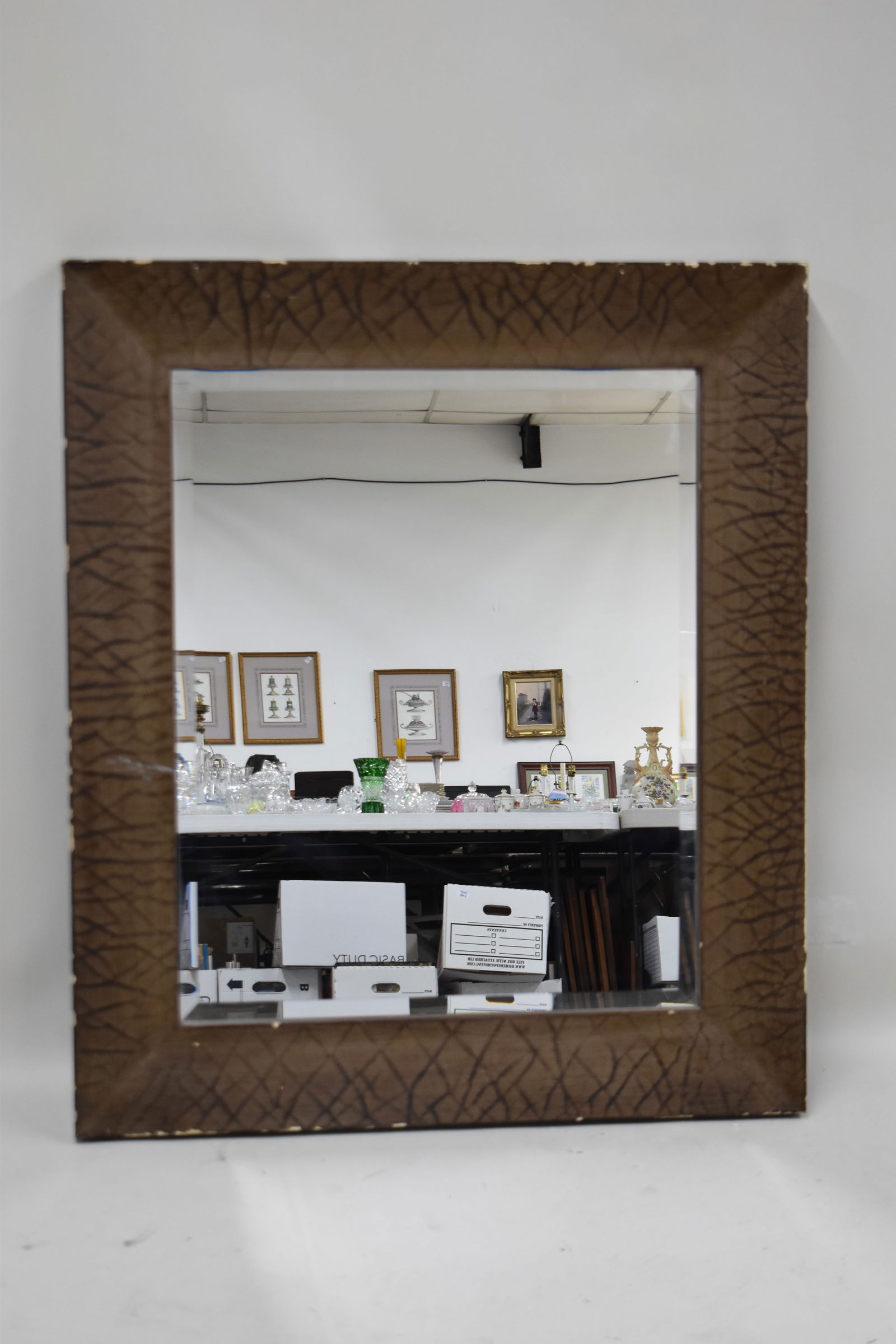 Beveled Glass Hanging Wall Mirror (1 of 8)
