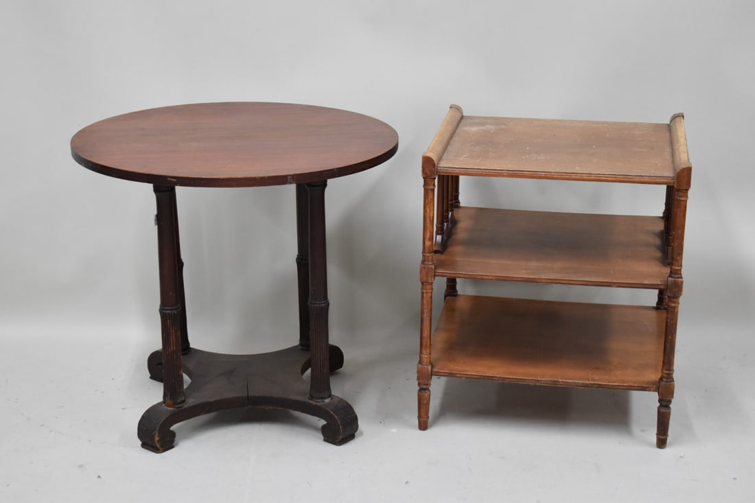 Empire Style Mahogany Side Table (1 of 6)